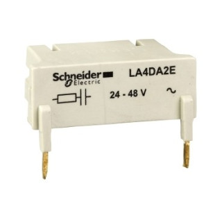 LA4DA2E - module d'antiparasitage - circuit RC - 24..48 V CA - Schneider 