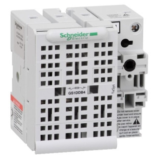 GS1DDB4 - TeSys GS1 - bloc de base interrupteur-sectionneur fusible - 3P+N 3F - BS88 - 32A - Schneider 