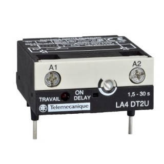 LA4DT0U - TeSys CA - module temporisateur électro. - type travail 0.1..2s - 24..250Vcc/ca - Schneider 
