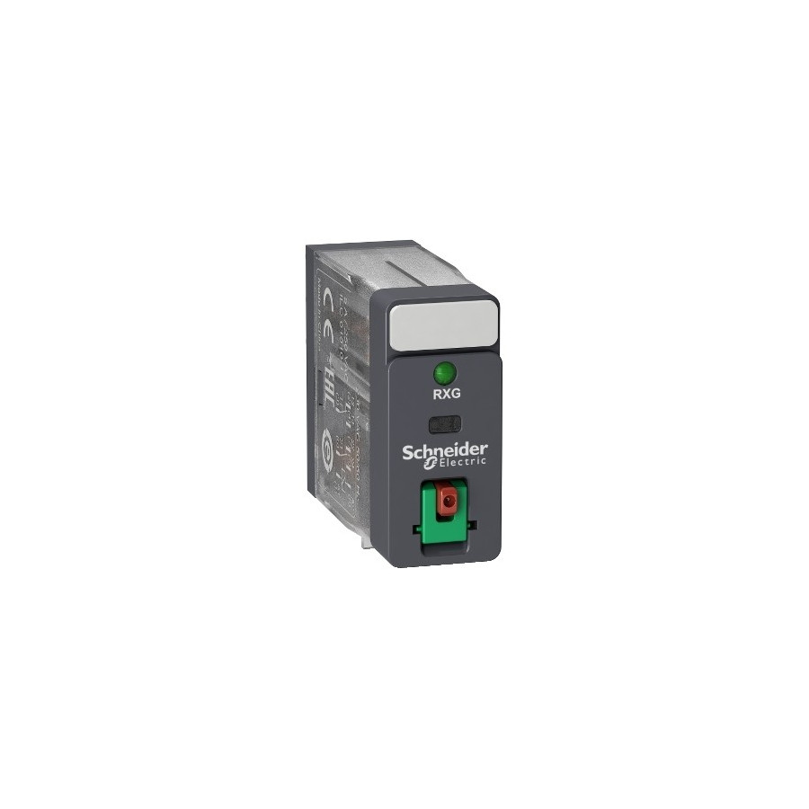 RXG22B7 - Zelio Relay RXG - relais interface - embrochab - test - DEL - 2OF - 5A - 24VAC - Schneider 