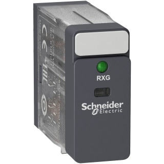 RXG23B7 - Zelio Relay RXG - relais interface - embrochab - DEL - 2OF - 5A - 24VAC - Schneider 
