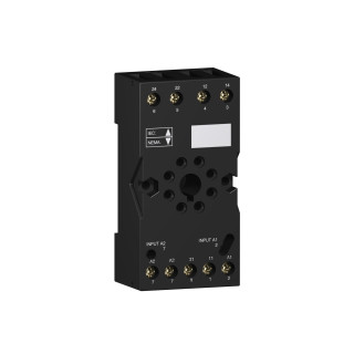 RUZC2M - Zelio Relay RUM - embase pour relais RUMC2 - contacts mixtes - connecteurs - Schneider 
