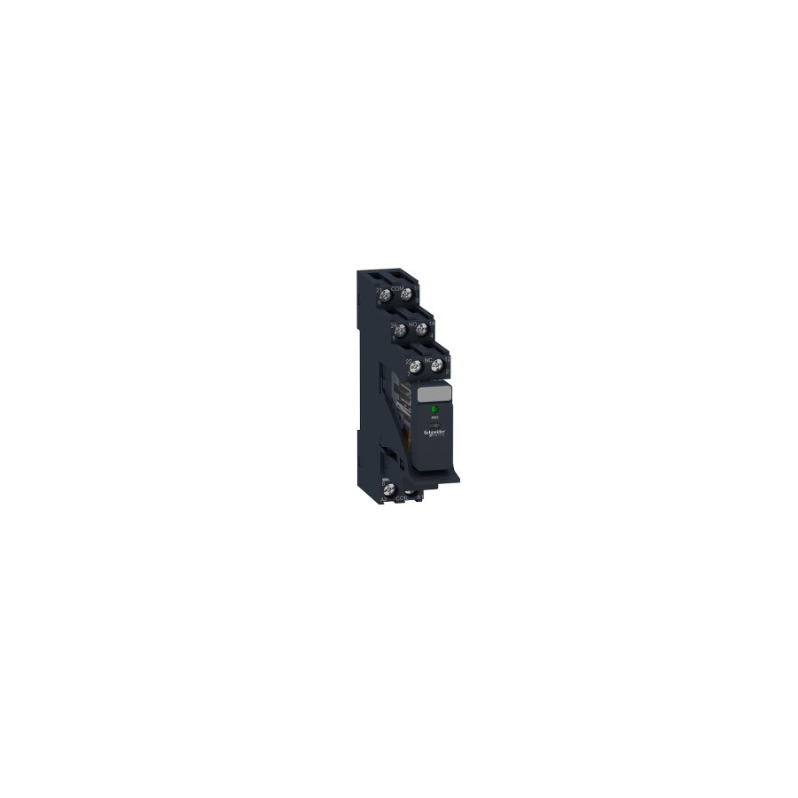RXG23BDPV - Zelio Relay RXG - relais embrochable monté sur embase - DEL - 2OF 5A - 24VDC - Schneider 