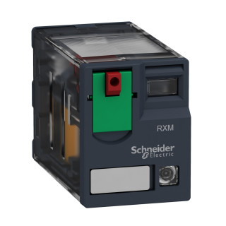 RXM2AB2P7 - Zelio Relay RXM - relais miniature - embrochable - test+DEL - 2OF - 12A - 230VAC - Schneider 