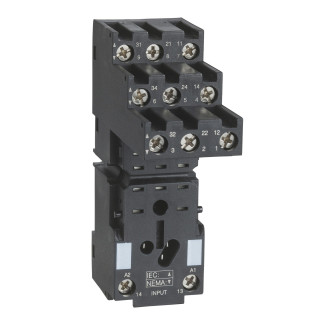 RXZE2S111M - Zelio Relay RXM - embase contacts séparés - RXM3 - racc connecteurs à vis - Schneider 