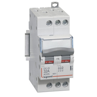 406459 - Interrupteur-sectionneur DX³-IS 3P 400V~ - 32A - 2 modules - Legrand 