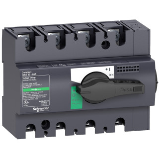 28995 - Compact INSE80 - interrupteur - 40A - 4P - à poignée noire - Schneider 