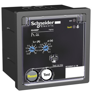 56290 - Vigirex RH99P 12-24VAC/12-48VCC sensibilité 0,03-30A réarmement automatique - Schneider 