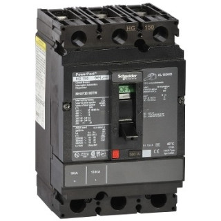 NHGF36100TW - PowerPact H - disjoncteur 150A - sans bornes - 35kA - TMD - 100A - 3P 3d - Schneider 