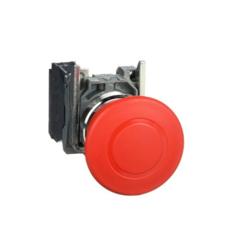 XB4BT842 - Harmony - bouton poussoir arrêt d'urgence XB4 - Ø 22mm - rouge - pousser/tirer - Schneider 