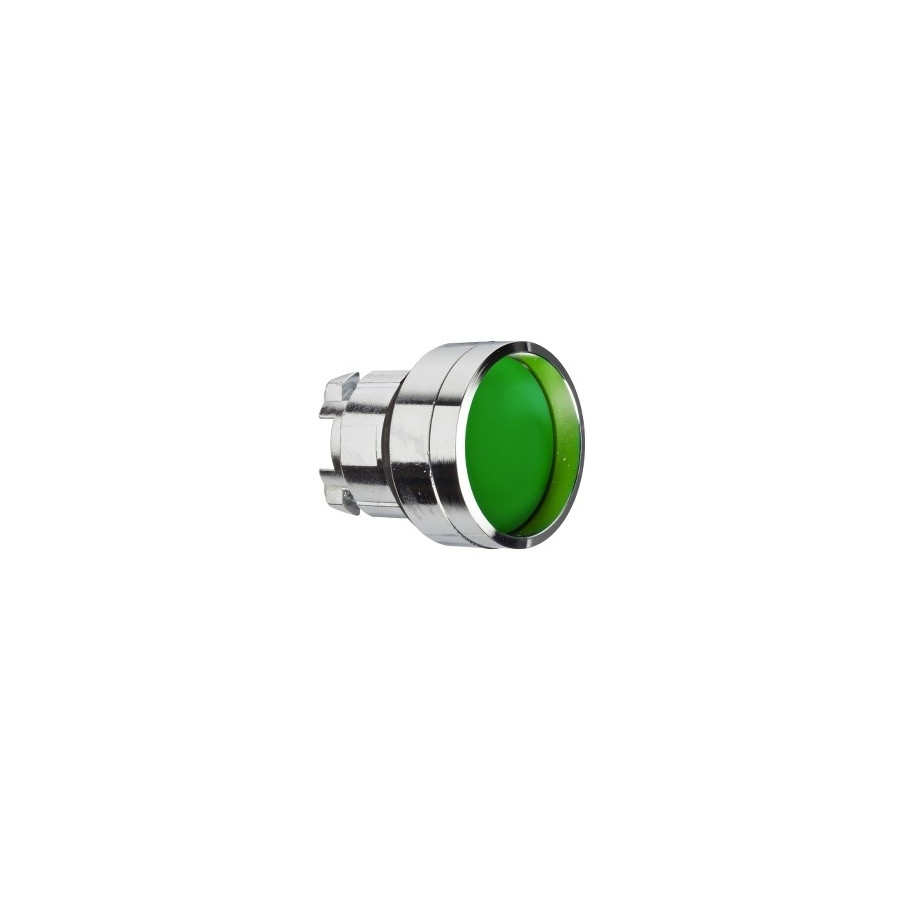 ZB4BA36 - Harmony XB4 - tête bouton poussoir - encastré - collerette haute - Ø22 - vert - Schneider 