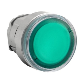 ZB4BA38 - Harmony XB4 - tête bouton poussoir - affleurant pour étiquette - Ø22 - vert - Schneider 