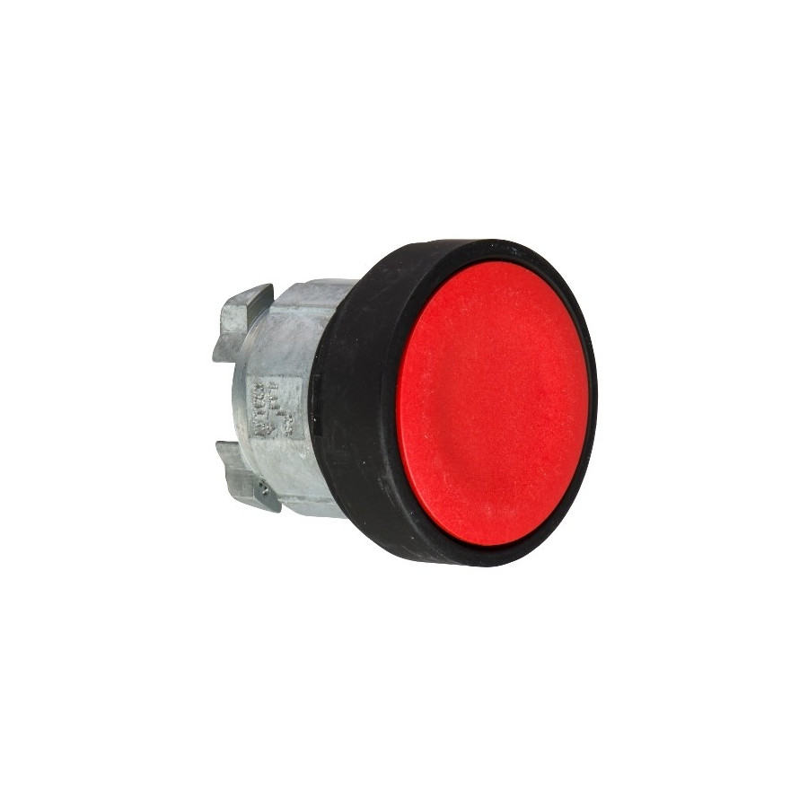 ZB4BA47 - Harmony XB4 - tête bouton poussoir - Ø22 - affleurant - rouge - col noire - Schneider 