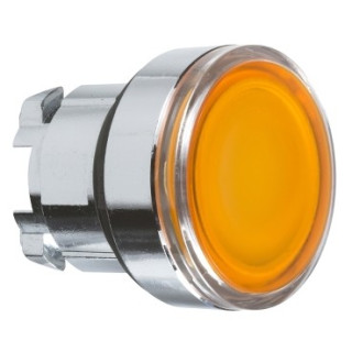 ZB4BA58 - Harmony XB4 - tête bouton poussoir - affleurant pour étiquette - Ø22 - jaune - Schneider 