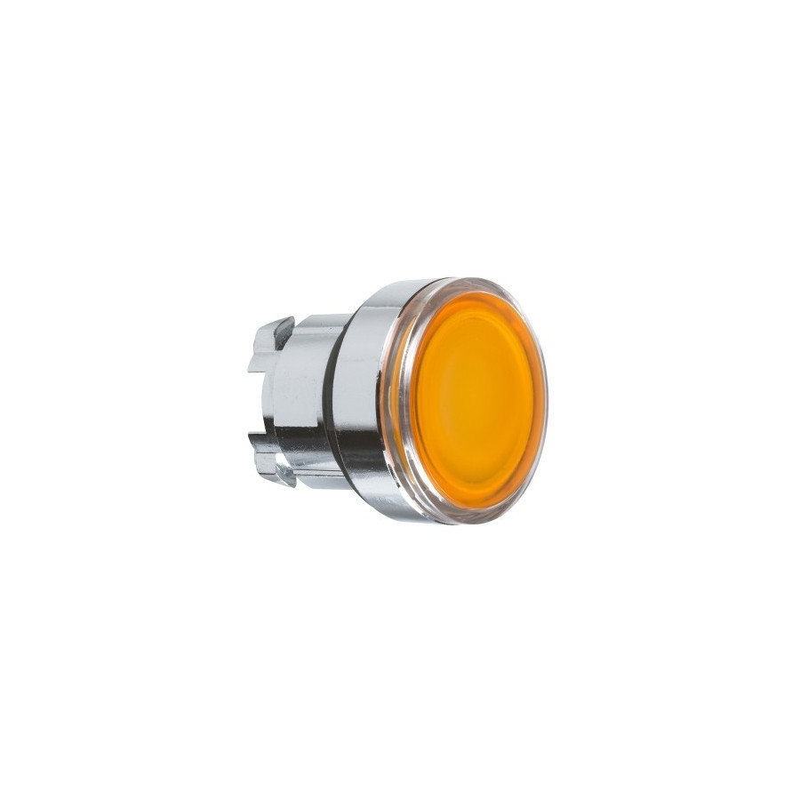 ZB4BA58 - Harmony XB4 - tête bouton poussoir - affleurant pour étiquette - Ø22 - jaune - Schneider 