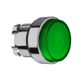 ZB4BH33 - Harmony XB4 - tête bouton pousser-pousser lumineux - Ø22 - dépassant - vert - Schneider 