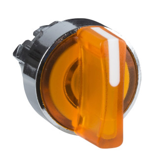 ZB4BK1253 - Harmony XB4 - tête bouton à manette lumineux - Ø22 - 2 pos fix - orange - Schneider 