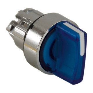 ZB4BK1363 - Harmony XB4 - tête bouton à manette lumineux - Ø22 - 3 pos fix - bleu - Schneider 
