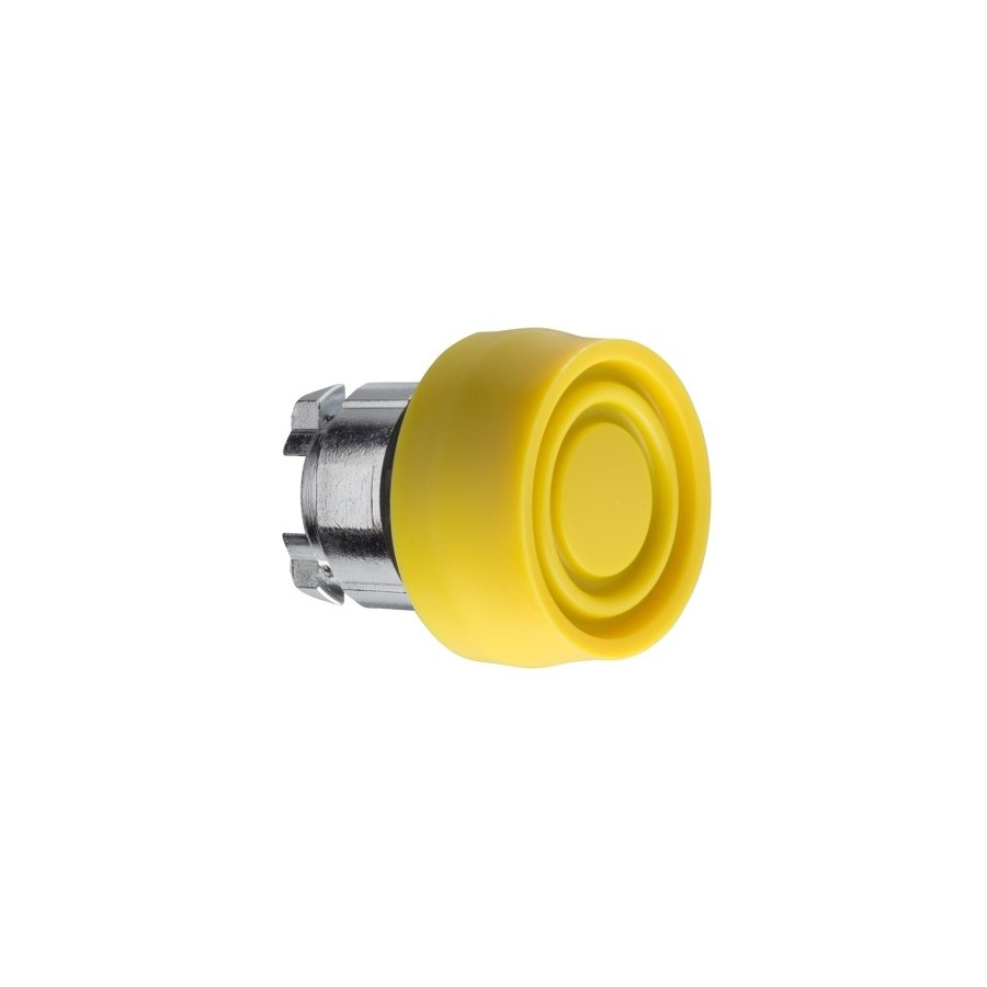 ZB4BP5S - Harmony tête de bouton poussoir + capuchon IP66 - Ø22 - jaune - Schneider 