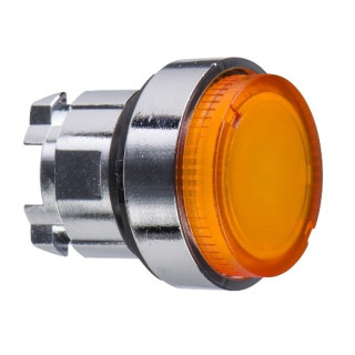 ZB4BW15 - Harmony XB4 - tête bouton poussoir lumineux BA9s - Ø22 - dépassant - orange - Schneider 