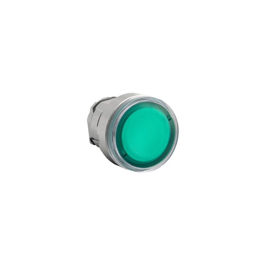 ZB4BW333 - Harmony XB4 - tête bouton poussoir lumineux DEL - Ø22 - vert - Schneider 