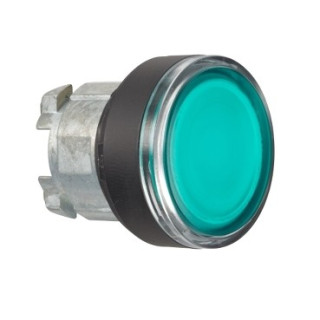 ZB4BW3337 - Harmony XB4 - tête bouton poussoir lumineux DEL - Ø22 - vert - Schneider 