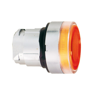 ZB4BW35 - Harmony XB4 - tête bouton poussoir lumineux BA9s - Ø22 - orange - Schneider 