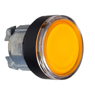 ZB4BW3537 - Harmony XB4 - tête bouton poussoir lumineux DEL - Ø22 - orange - Schneider 