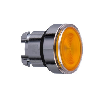 ZB4BW353S - Harmony XB4 - tête bouton poussoir lumineux DEL - Ø22 - strié - orange - Schneider 