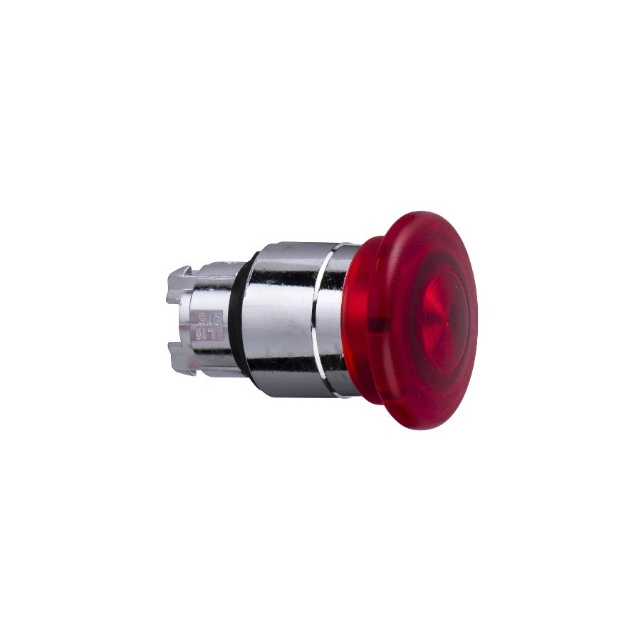 ZB4BW443 - Harmony XB4 - tête bouton coup de poing lumineux DEL - Ø40 - rouge - Schneider 