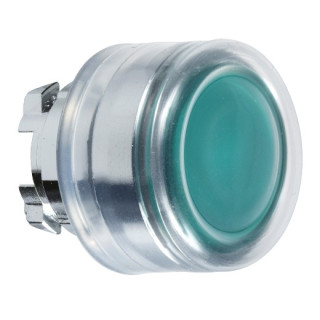 ZB4BW533 - Harmony XB4 - tête bouton poussoir lumineux DEL - Ø22 - capuchonné - vert - Schneider 