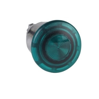 ZB4BW633 - Harmony XB4 - tête bouton coup de poing lumin DEL - Ø40 - pousser tirer - vert - Schneider 