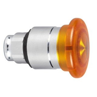 ZB4BW653 - Harmony XB4 - tête bouton coup de poing lumin DEL - Ø40 - pousser tirer - orange - Schneider 
