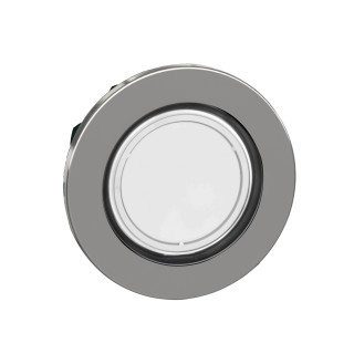 ZB4FA18 - Harmony XB4 - tête bouton poussoir à impulsion - Ø22 - flush - pour étiq - blanc - Schneider 