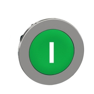 ZB4FA331 - Harmony XB4 - tête bouton poussoir à impulsion - Ø22 - flush - marqué - vert - Schneider 