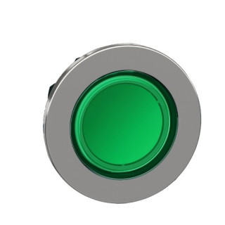 ZB4FA38 - Harmony XB4 - tête bouton poussoir à impulsion - Ø22 - flush - pour étiq - vert - Schneider 