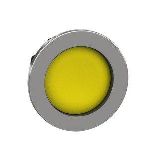 ZB4FA56 - Harmony XB4 - tête bouton poussoir à impulsion - Ø22 - flush - encastré - jaune - Schneider 