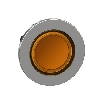 ZB4FA58 - Harmony XB4 - tête bouton poussoir à impulsion - Ø22 - flush - pour étiq - jaune - Schneider 