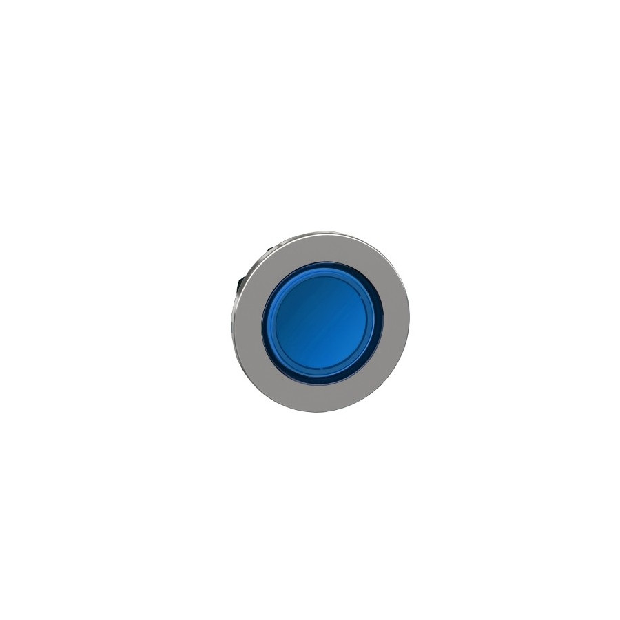 ZB4FA68 - Harmony XB4 - tête bouton poussoir à impulsion - Ø22 - flush - pour étiq - bleu - Schneider 