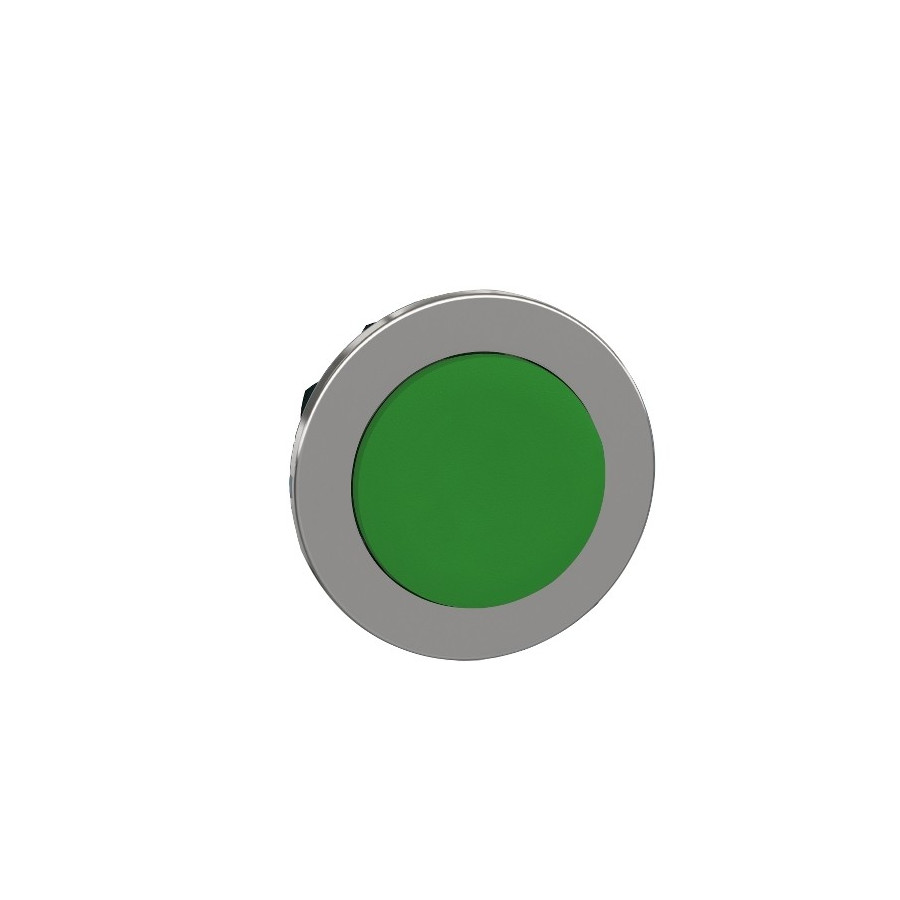 ZB4FH3 - Harmony XB4 - tête bouton pousser-pousser - Ø22 - flush - dépassant - vert - Schneider 