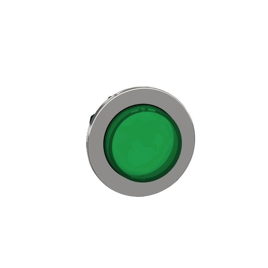 ZB4FH33 - Harmony XB4 - tête bouton pousser-pousser lumin - Ø22 - flush - dépassant - vert - Schneider 