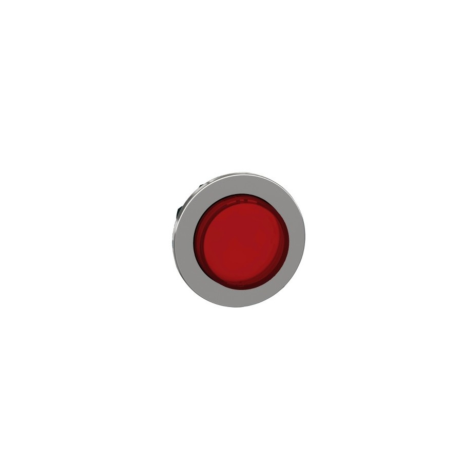 ZB4FH43 - Harmony XB4 - tête bouton pousser-pousser lum - Ø22 - flush - dépassant - rouge - Schneider 