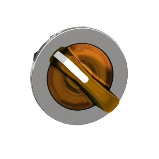 ZB4FK1253 - Harmony XB4 - tête bouton à manette lumineux - Ø22 - flush - 2 pos fix - orange - Schneider 