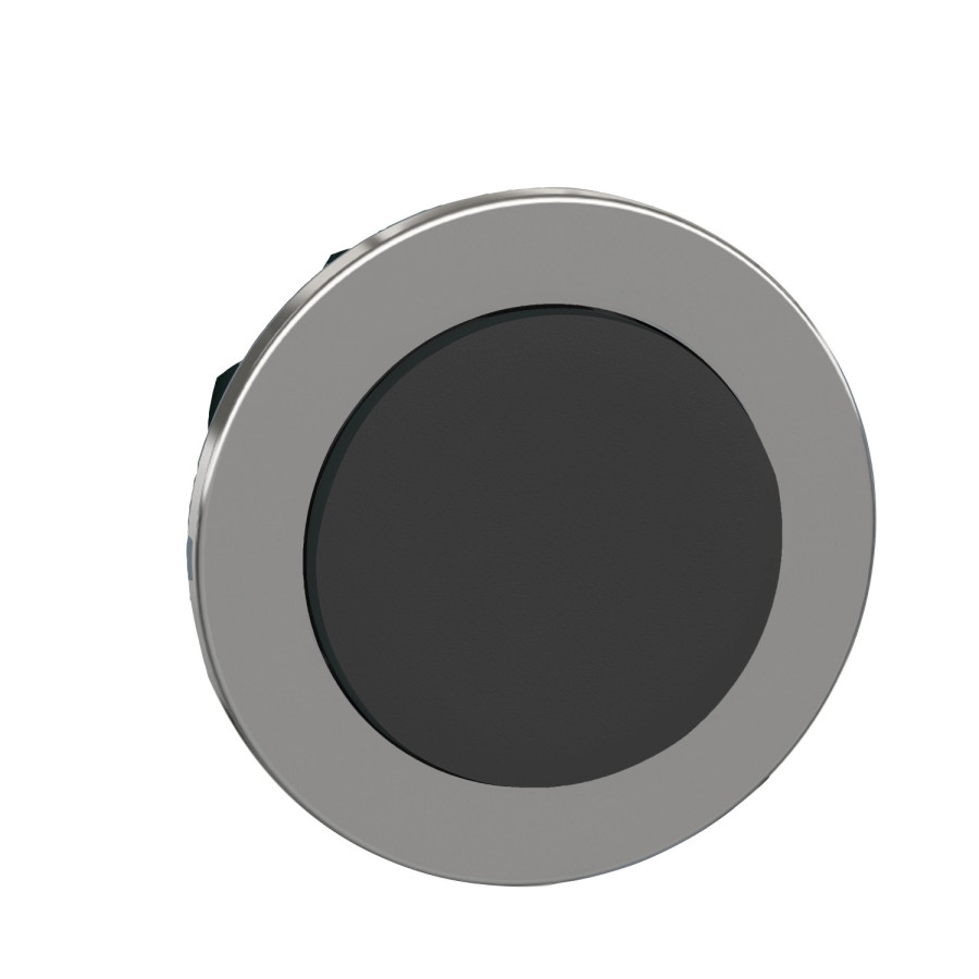 ZB4FL2 - Harmony XB4 - tête bouton poussoir à impulsion - Ø22 - flush - dépassant - noir - Schneider 