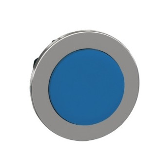 ZB4FL6 - Harmony XB4 - tête bouton poussoir à impulsion - Ø22 - flush - dépassant - bleu - Schneider 