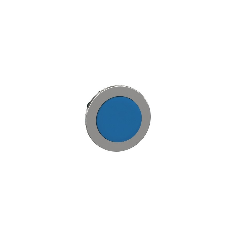 ZB4FL6 - Harmony XB4 - tête bouton poussoir à impulsion - Ø22 - flush - dépassant - bleu - Schneider 