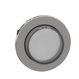 ZB4FW113 - Harmony XB4 - tête bouton poussoir lum DEL - Ø22 - flush - dépassant - blanc - Schneider 