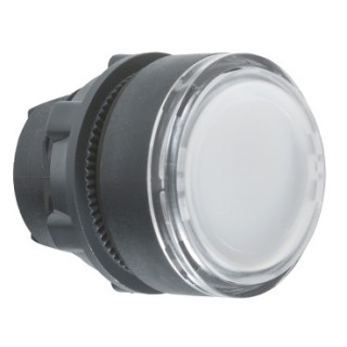 ZB5AA18 - Harmony XB5 - tête bouton poussoir - affleurant pour étiquette - Ø22 - blanc - Schneider 