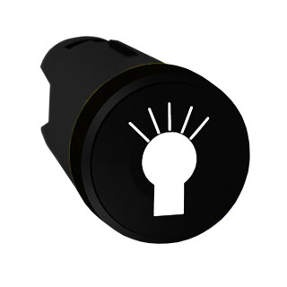 ZB5AA253 - Harmony tête de bouton poussoir - Ø22 - noir - symbole Lumière - Schneider 