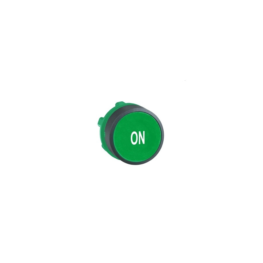 ZB5AA341 - Harmony tête de bouton-poussoir - Ø22 - vert - blanc ACTIVE - Schneider 